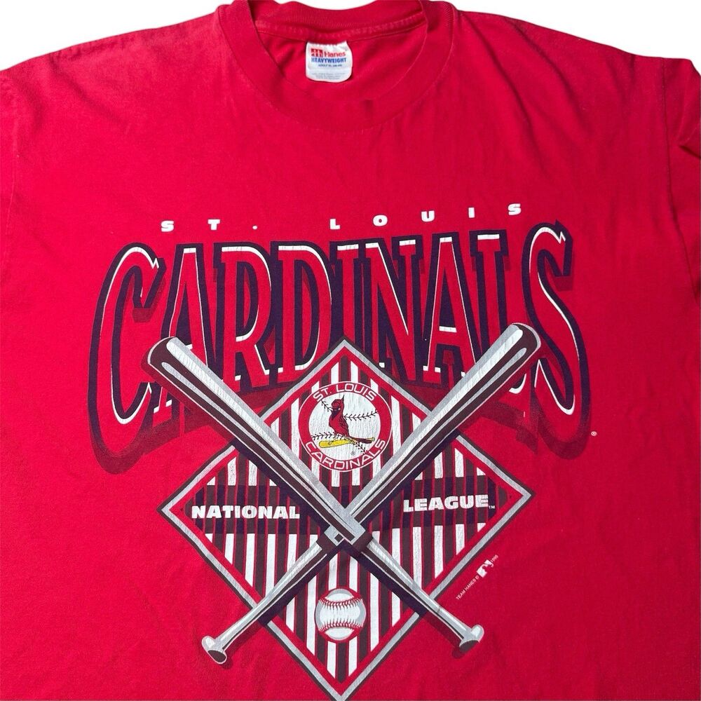Vintage 90S St. Louis Cardinals T-Shirt XL Major League Baseball Hanes MLB